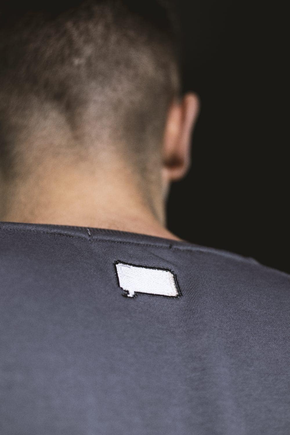 wtbx merch Transform your wardrobe with our French Terry sweatshirt, featuring a classic gray color and eye-catching speech bubble embroidery."