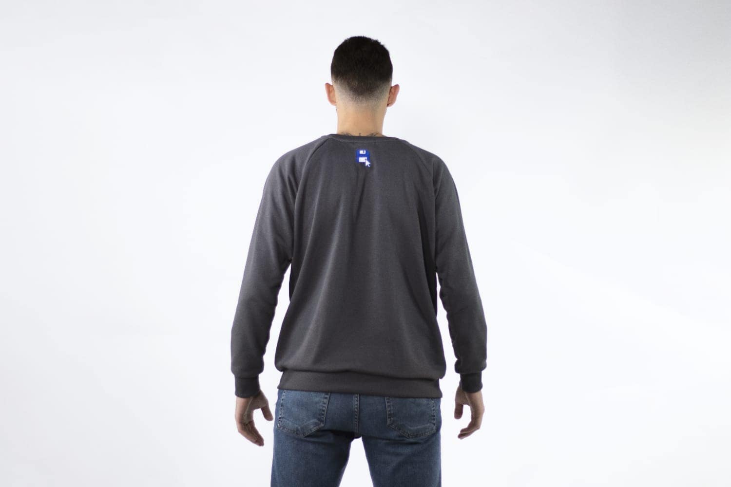 wtbx 2.0 "Make a statement in style with our classic gray sweatshirt, featuring a floppy disk design symbolizing the preservation of memories."